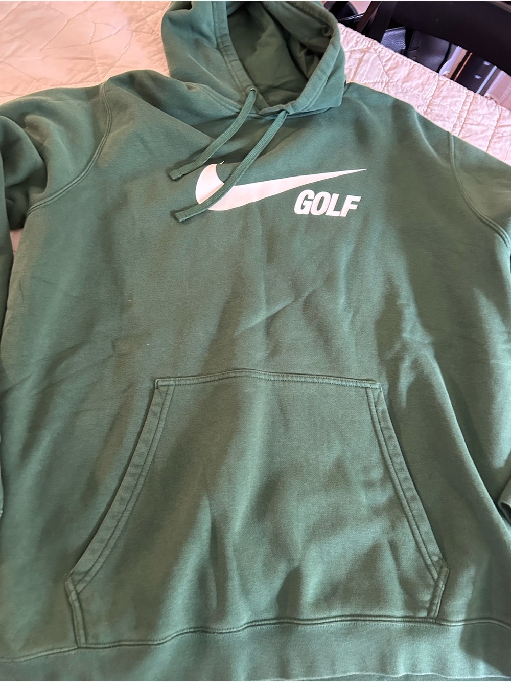 Nike Green Pullover Hoodie with White GOLF Swoosh - Picture 2 of 6